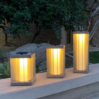 Edge solar lantern in 3 size light up 